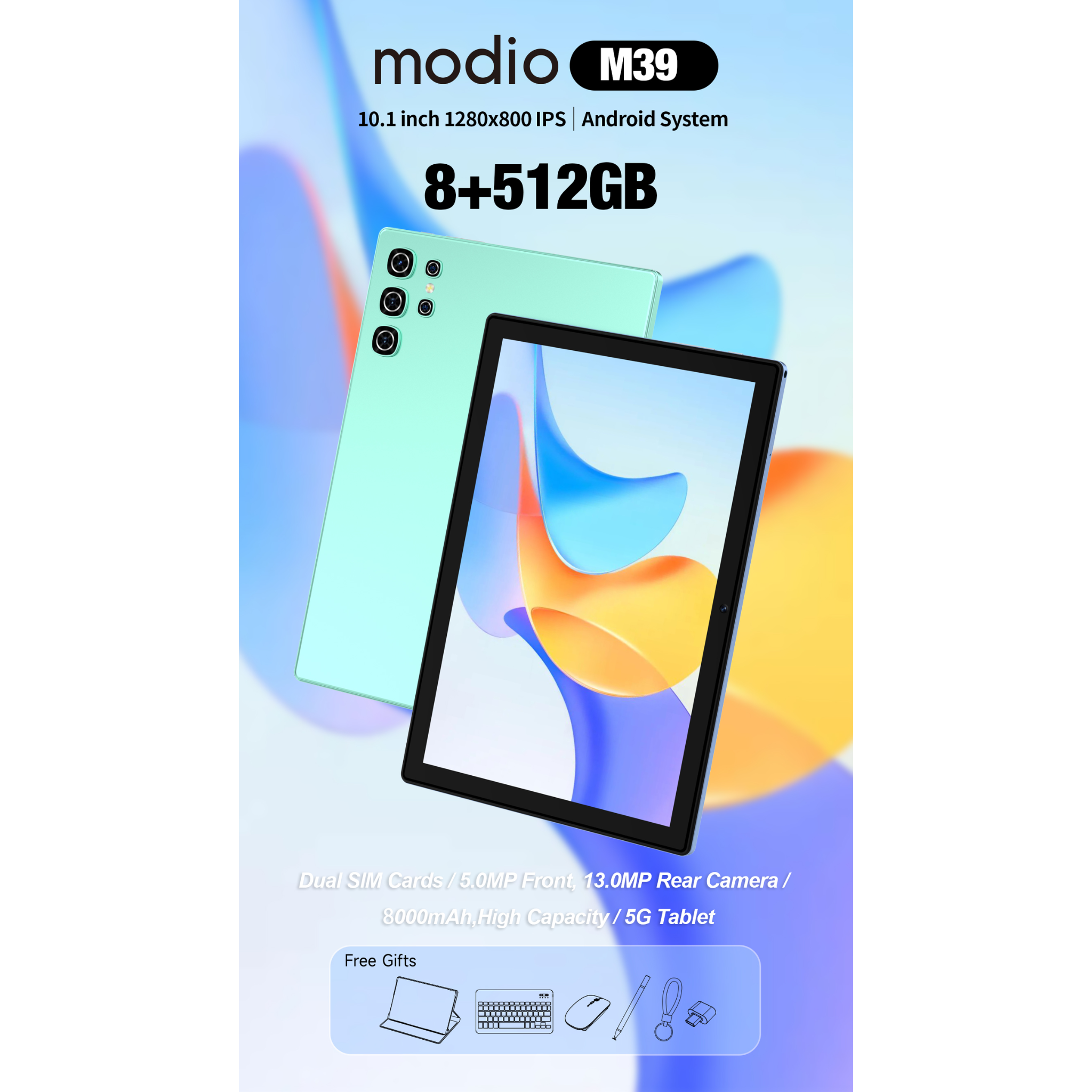 Modio M39 Tablet - Blue