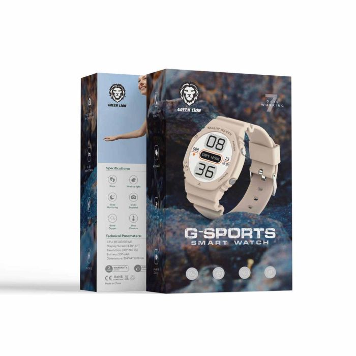 Green Lion G-Sports Smart Watch_Beige